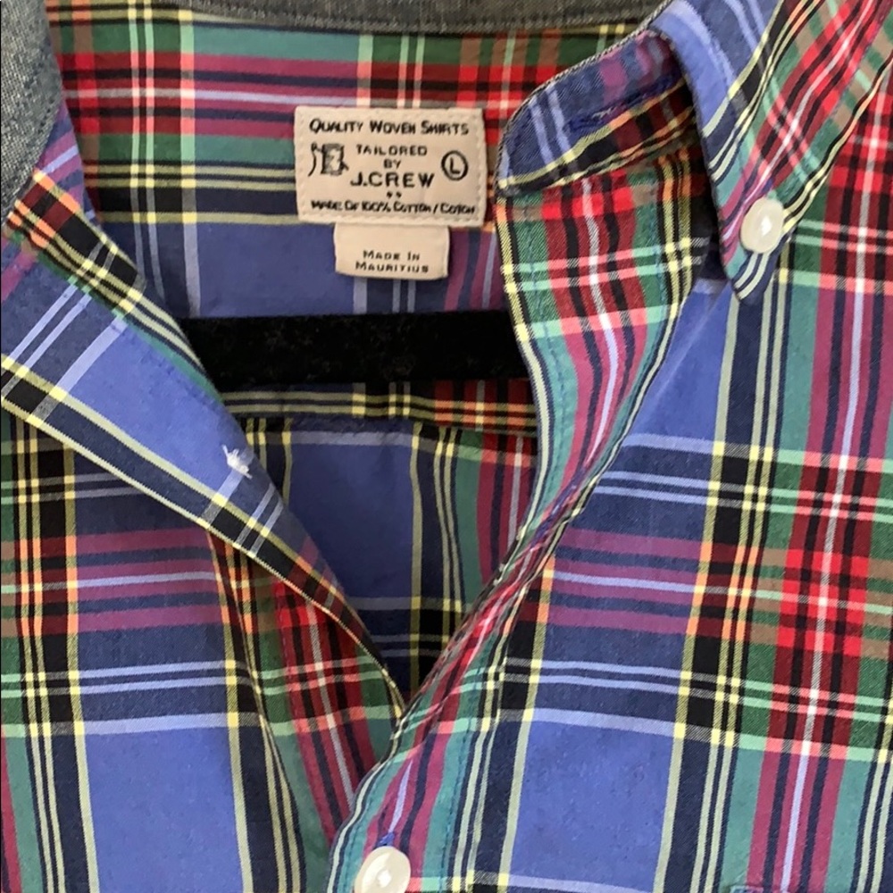 JCREW BUTTON DOWN SHIRT WITH FRONT POCKET LARGE